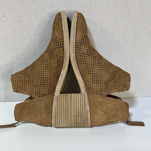 Dolce Vita Tommi Tobacco Brown Tan Suede Ankle Booties Sz. 7.5 - Picture 4 of 6